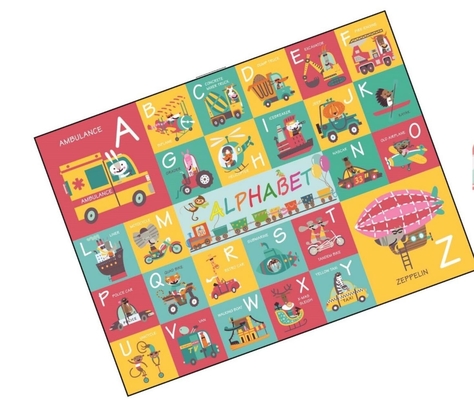 子供の4-8-10歳のための教育ペーパー ジグソー パズルのアルファベットの床の困惑の輸送