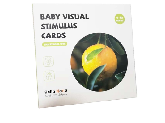 Cutomizedの赤ん坊の6-12か月間新生の視覚刺激カード動物の植物Flashcards