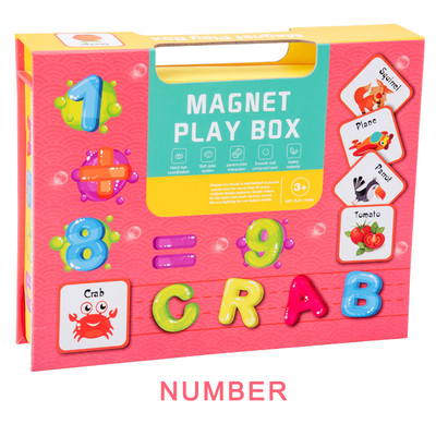 就学前数認識の3歳児の子供のための磁気ジグソー パズルの本