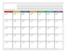 OEMの乾燥した消去横の月例磁気冷却装置カレンダーの立案者