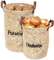 タマネギのポテトによって印刷されるジュートは革ハンドルが付いている貯蔵袋を袋に入れる
