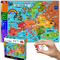 色のヨーロッパの地図子供12+の十代の若者たちの大人家族のための1000部分のペーパー ジグソー パズル