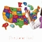 44部分磁気米国は子供のための困惑の楽しみの地理学の老化させる4+を地図を描く